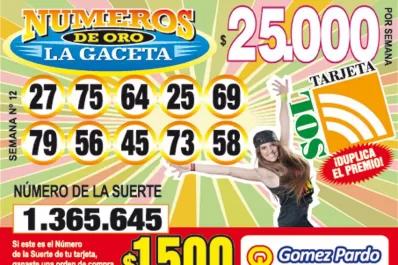 Los Números de Oro de LA GACETA