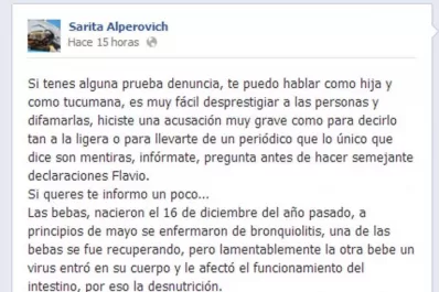 La publicación de la hija de Alperovich sobre Morena causa polémica