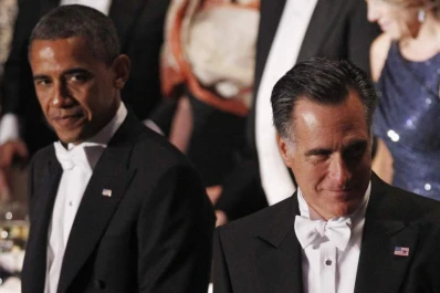 El humor enfrentó esta vez a Obama y Romney