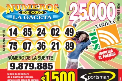 Los Números de Oro de LA GACETA