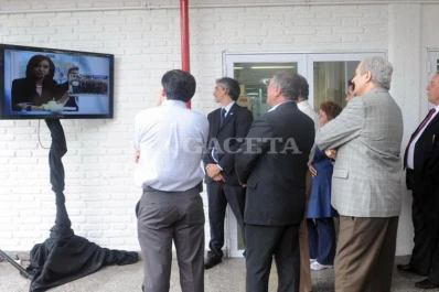 La Presidenta inauguró obras en una planta industrial de Bella Vista