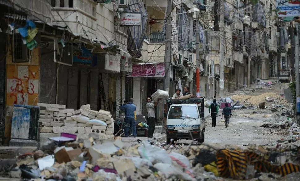 CONVULSION. Siria se encuentra divida por los enfrentamientos internos. REUTERS