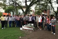 Se realizó la tradicional ofrenda en Plaza San Martín