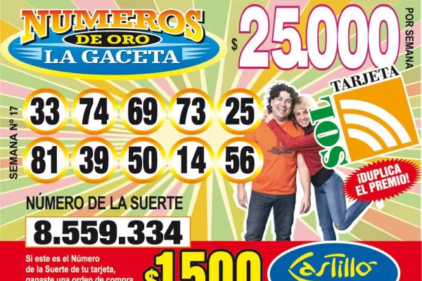 Los Números de Oro de LA GACETA