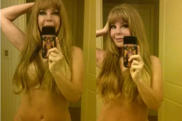 La Alfano twitteó nuevas fotos que se tomó desnuda
