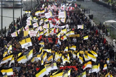 Marcha ultranacionalista rusa para pedir la renuncia de Putin