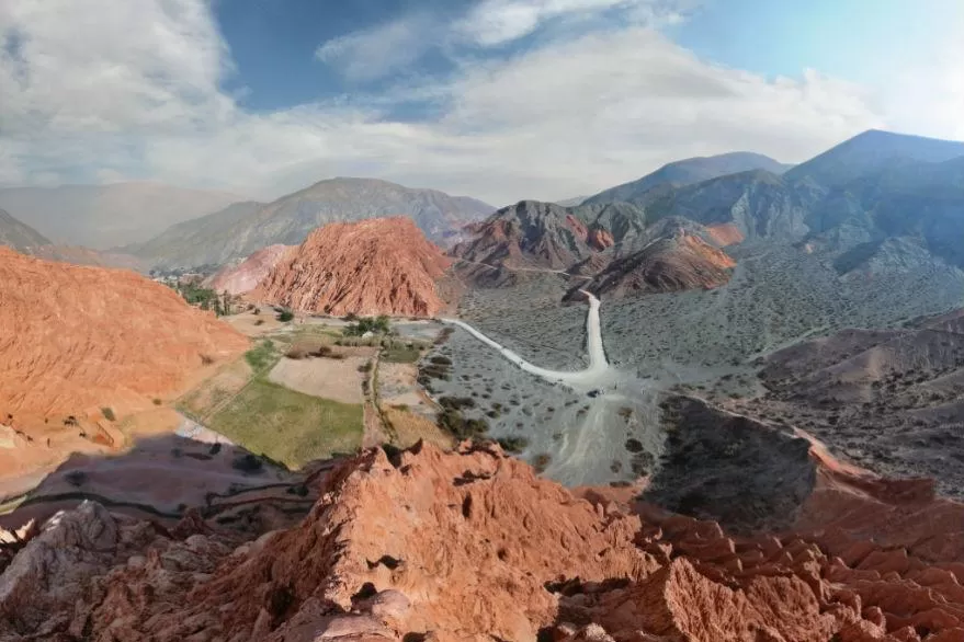 ZONA TURISTICA. El recorrido desde Tilcara a la Garganta del Diablo es una clásica excursión para realizar a pie. LA GACETA / ARCHIVO