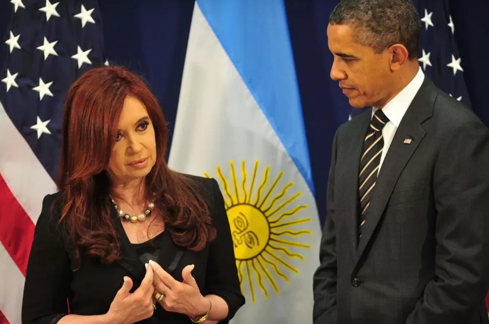 UN GRAN DESAFIO. Cristina indicó que Obama ahora debe ingresar en la historia de su pueblo y del mundo. TELAM