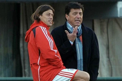 Passarella estuvo en la práctica de River y habló con Almeyda