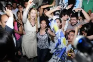 Giorgi bailó, cantó y criticó a los agoreros