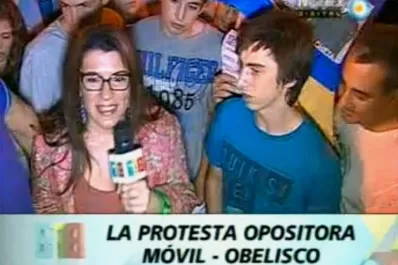 Qué hizo la movilera de 6,7,8 en el 8N