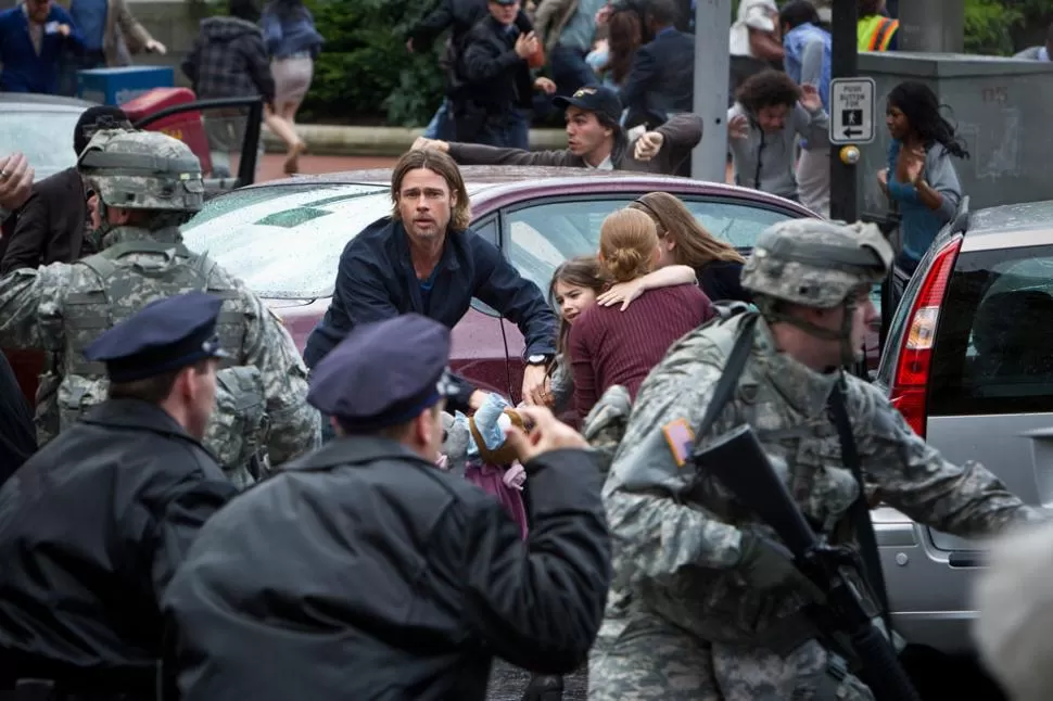 Impactantes escenas de Brad Pitt en lucha contra los zombies