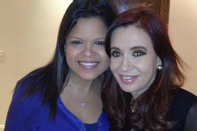 La hija de Chávez se reunió con Cristina horas antes del 8N