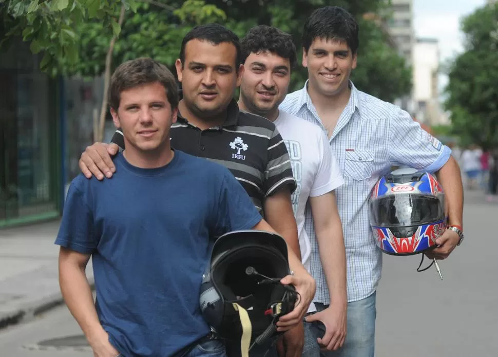 CUATRO EN LA CIMA. Tomás García Hamilton, José Aybar, Adrián Assaf y Fernando Caro (de izquierda a derecha) son punteros en sus clases. 
