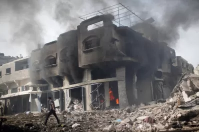 Las fotos de los bombardeos