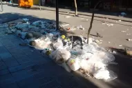 Un camión se metió en la peatonal