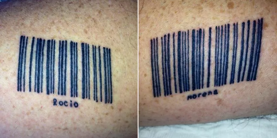 CARIÑO CODIFICADO. Estos son los tatuajes del conductor. FOTOS TOMADAS DE TWITTER (@rialjorge)
