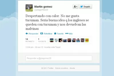 Martín Gómez pidió disculpas por su tuit sobre Tucumán: no lo dije para ofender a nadie