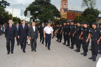 En la plaza de Aguilares se cerró el acto de la Policía