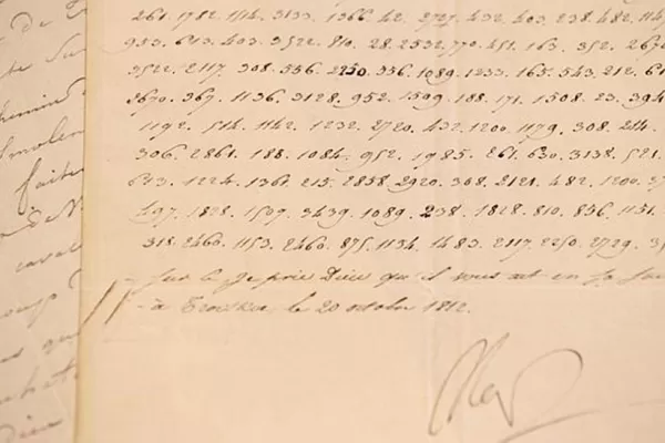 Subastan una carta inédita de Napoleón por u$s 200.000