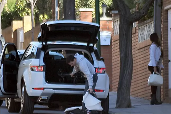 Las primeras fotos de Messi como papá