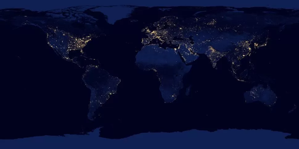 ENCENDIDA. Las luces del mundo muentran una belleza única. FOTO TOMADA DE EOIMAGES2.GSFC.NASA.GOV