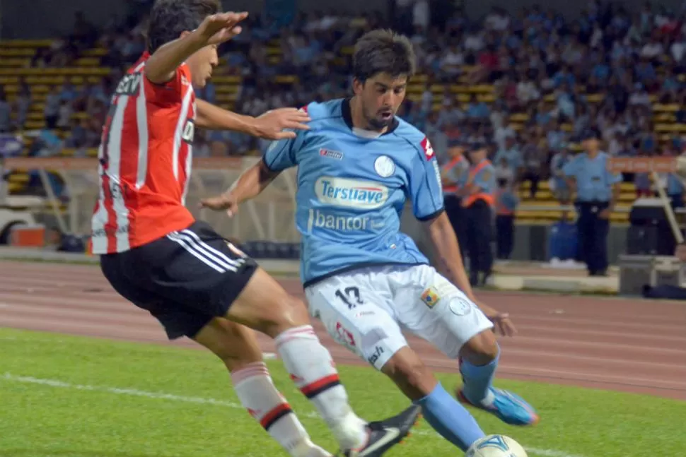 CON LO JUSTO. Belgrano le ganó a Estudiantes 1 a 0, en el `partido jugado en el MarioKempes. TELAM