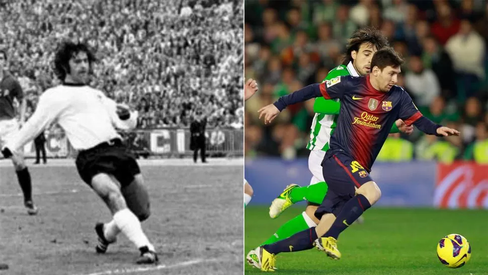 ARTILLEROS. Messi, con 86 goles, superó la marca del alemán Muller, registrada en 1972.