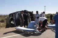 Los pasajeros que iban en el colectivo siniestrado