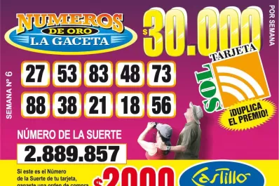 Los Números de Oro de LA GACETA