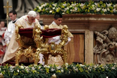 El Papa rezó por la paz entre Israel y Palestina durante la Misa de Gallo