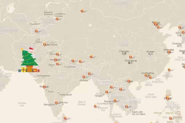 Rastreá con Google a Papá Noel mientras reparte los regalos