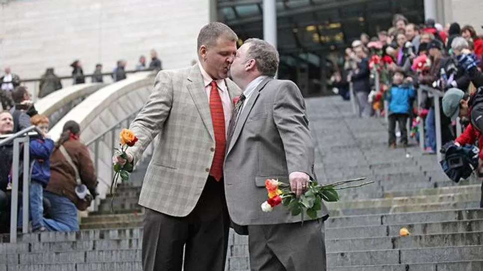 IGUALDAD. El matrimonio entre personas del mismo sexo ya fue aprobado en seis estados de Estados Unidos. FOTO TOMADA DE LANACION.COM