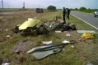 Murieron todos los ocupantes de un auto que chocó contra un ómnibus