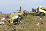Fue muy impactante, el auto estaba destrozado con partes diseminadas por todos lados