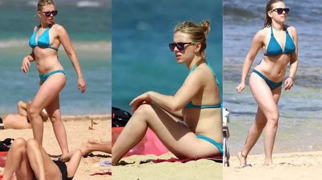 DE VACACIONES. Scarlett Johansson estuvo con su novio en la playa. FOTO TOMADA DE LAVOZ.COM
