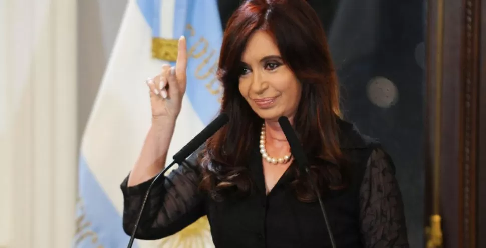 DISCURSO. Cristina Fernández dijo que el haber mínimo será de $ 1.687. NA