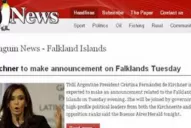 El único diario de Malvinas siguió de cerca el anuncio de Cristina