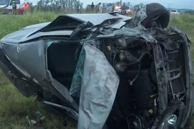 Volvían de recibir el año nuevo en Jujuy y volcaron en la ruta 9