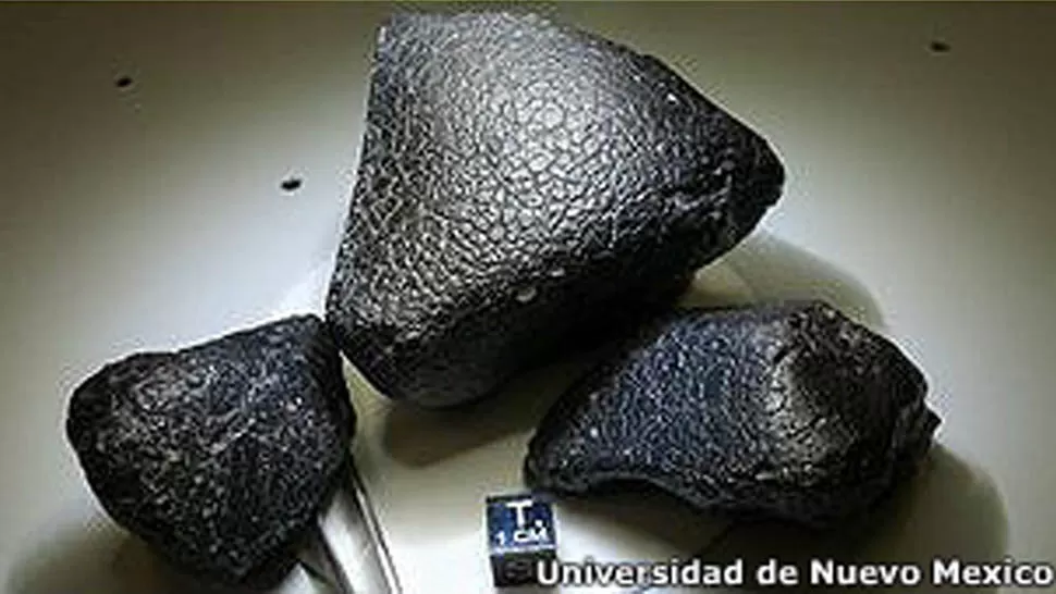 BASALTO. El meteorito está formado por los mismos materiales encontrados en la superficie de Marte. FOTO TOMADA DE BBC.CO.UK