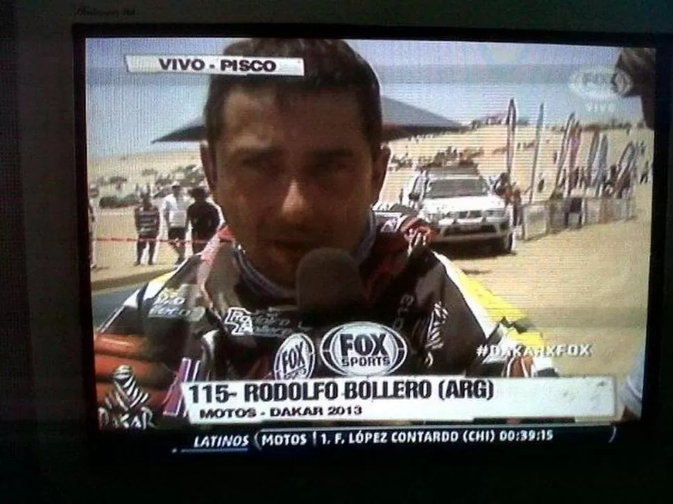 EN LA TV. Apenas terminó el especial, hubo preguntas en directo para Rodolfo. 