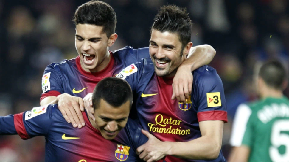 GOLEADA. Con Lionel Messi en el banco, Barcelona derrotó a Córdoba con contundencia. REUTERS
