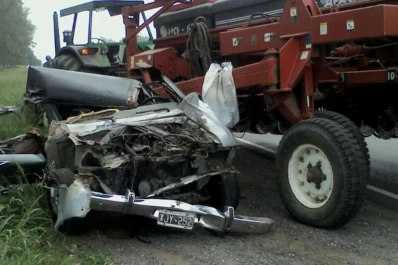 Falleció aplastado por una cosechadora