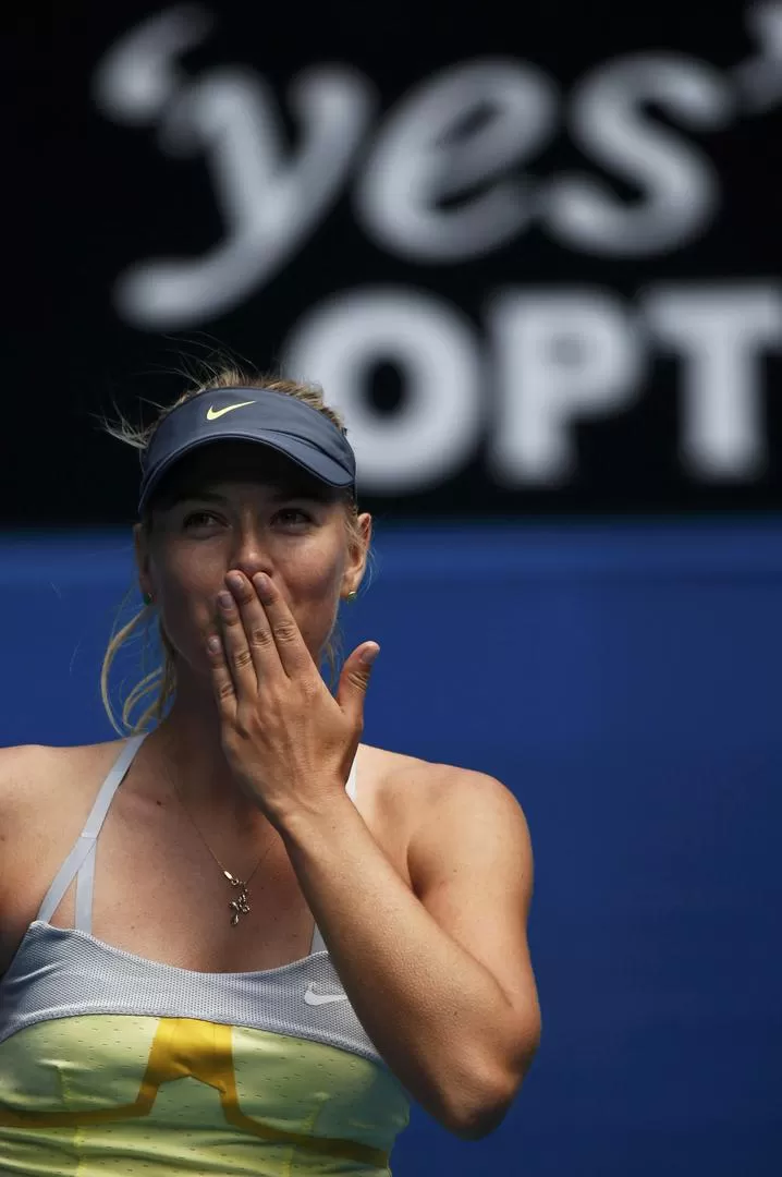 CANDIDATA. Sharapova, segunda favorita  detrás de Azarenka, ganó 6-0 y 6-0. 