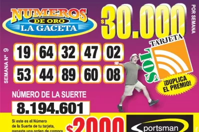 Los Números de Oro de LA GACETA