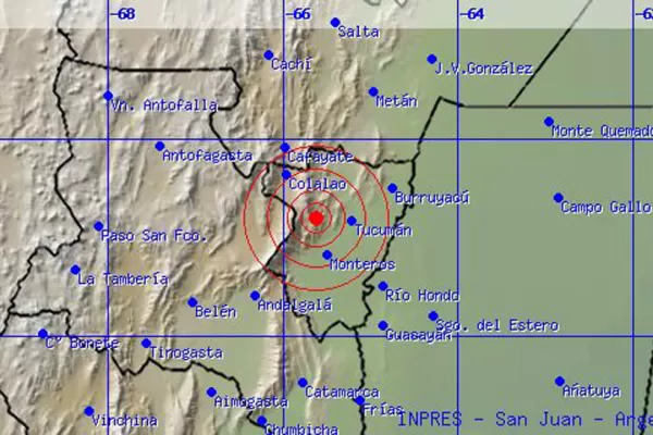 Un temblor sacudió a Tucumán en los primeros minutos del día