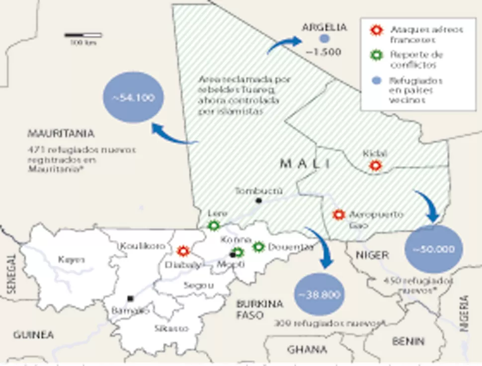 El despliegue francés en Mali cumplió una semana y siguen los combates