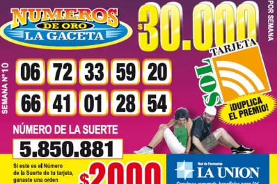 Los Números de Oro de LA GACETA