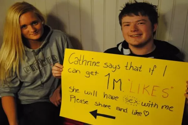Un joven consiguió un millón de Me Gusta para poder tener sexo con una chica