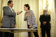 Mirkin reasumió, y su primer saludo fue kirchnerista